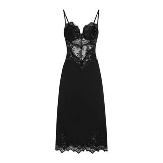Dolce & Gabbana Dames, Jurken, Zwart, Maat: XS
