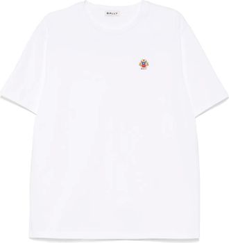 Bally T-shirt con logo ricamato - WHITE