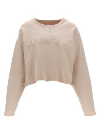 Maison Margiela Pink Logo embroidery sweatshirt