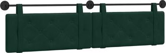 vidaXL Cabecero Colgante Verde Oscuro Terciopelo Vidaxl