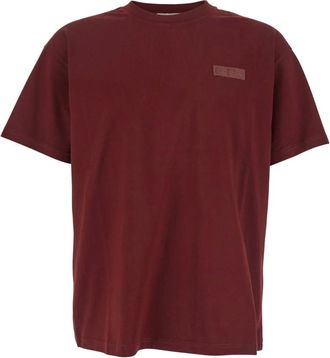 Givenchy Tops, Heren, Rood, S, Katoen, Bordeaux T-Shirt