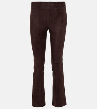Stouls Pantaloni flared JP Twenty in suede