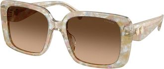 Coach HC8424U CAD54 586874 Womens Sunglasses Brown Size 54