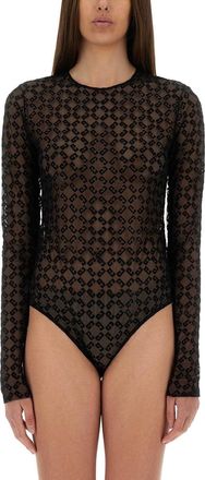 Givenchy Monogram Tulle Bodysuit-Donna