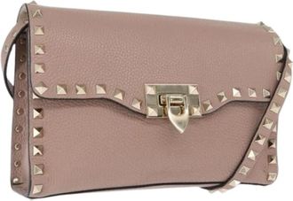 Valentino Pre-owned Cross Body Bags, female, Pink, Size: ONE SIZE Pre-owned Leather Shoulder Bag