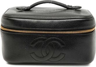 Chanel Trousse CC in pelle Caviar 1991-1994 - Nero