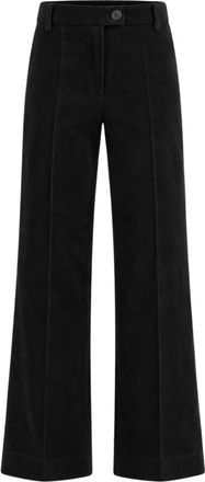 Marella Emmdraghi Broek - Dames - Straight fit broeken - Zwart - XL - Polyester - Broeken