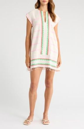 Lemlem Elina Stripe Cotton Caftan in Kibebi Fragaria at Nordstrom Rack, Size Large