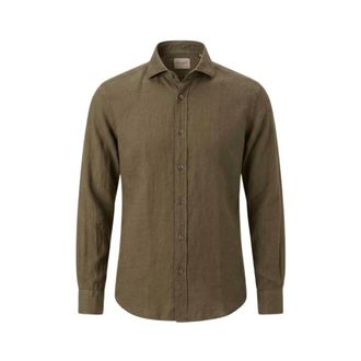 Tintoria Mattei Casual Shirts - Heren - Casual Overhemden - Bruin - M - Overhemden