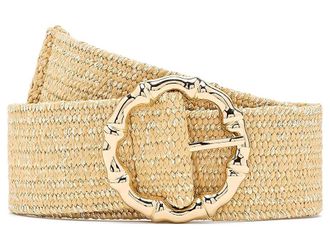 Lilly Pulitzer Arta Belt Womens Belts Gold Metallic : SM/MD, Straw