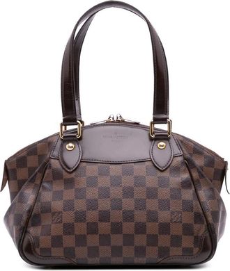 Louis Vuitton Borsa a mano Verona PM in tela Damier Ebène 2010 - Marrone