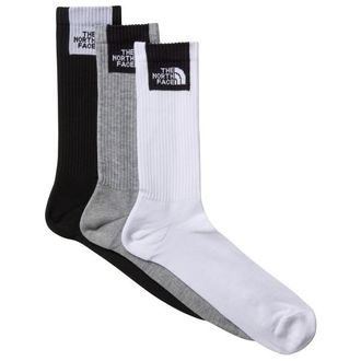 The North Face Multi Sport Fine Box Cush Crew Sock 3-Pack Multifunktionssocken f&uuml;r Herren | wei&szlig;