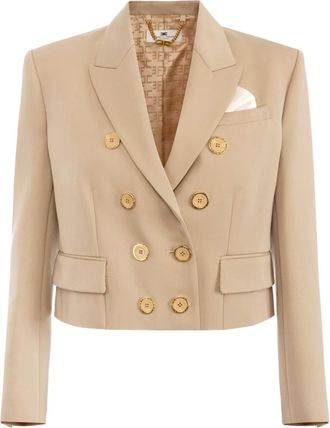 Elisabetta Franchi Blazer doppiopetto sartoriale - Toni neutri