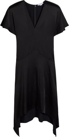 Stella McCartney Stella Mccartney Asymmetric Satin Midi Dress - Black - 42 (UK10 / S)