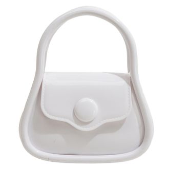 Generic Summer Travel Pouch, Fashion Top Jewelry Holder, 10x4 Inch Shoulder Tote for Women, Transparent Crystal Storage Wallet, Accessory Bag with Double Stra