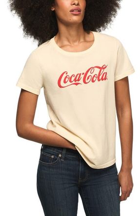 Lucky Brand Coca-Cola Brighten Your Day Cotton Graphic T-Shirt in Whitecap Gray at Nordstrom, Size X-Large