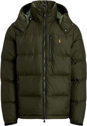 Polo Ralph Lauren Waterafstotende donsjack met afneembare capuchon - Heren - Gewatteerde jassen - Groen - 2XL - Leer - Jassen