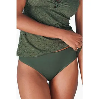 Lascana Classic Bikini Bottom in Olive at Nordstrom, Size 12