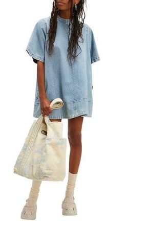 Free People Harlow Denim Minidress in Vintage at Nordstrom Rack, Size X-Small