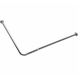 NEMO douchegordijnstang L-vorm 90x90cm D2.5cm messing verchroomd