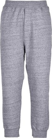 Dsquared2 Heathered Grey Relaxed-Fit Sweatpants with Embroidered Detail