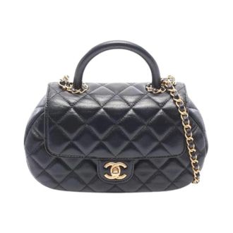 Chanel Pre-owned Matelasse Lamslederen 2-weg Schoudertas - Dames - Pre-owned - Zwart - Maat: ONE Size Leer