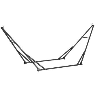 OUTSUNNY Soporte para hamaca 268x89x100 cm negro