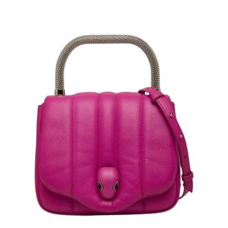Bulgari Pre-owned Handbags, female, Pink, Size: ONE SIZE Pre-owned Vintage Shoulder Bag
