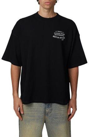 Good For Nothing Boxy-Fit Stamp T-Shirt in Black at Nordstrom, Size Xx-Large Uk