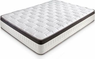 Marckonfort Marckonfort - Materasso Matrimoniale in Memory Foam Supreme 150x190 cm, Altezza 28 cm, 4 cm Memory Foam, Foam AirSistem, Tessuto confezionato con