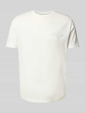 GANT Regular Fit T-Shirt mit Label-Stitching und Rundhalsausschnitt in Offwhite, Gr&ouml;&szlig;e L