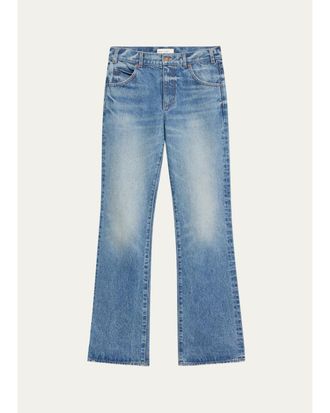 Nili Lotan Joan Straight-Leg Crop Jeans