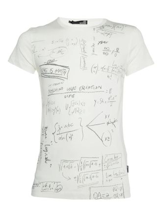 Love Moschino graphic-print cotton T-shirt - White