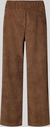 M.A.C Cropped Cordhose mit elastischem Bund Modell CHIARA in Mittelbraun, Größe 38