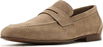 Johnston & Murphy Higgins Penny Loafers Mens Shoes Taupe Suede : 11.5 M (D), Leather