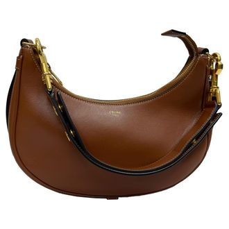 Celine Pre-owned Womens Medium Ava Shoulder Bag in Brown Calf Leather - Mocha - One Size