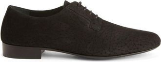Giuseppe Zanotti Flatcher suede Derby shoes - men - Leather/Leather/Suede - 39 - Black