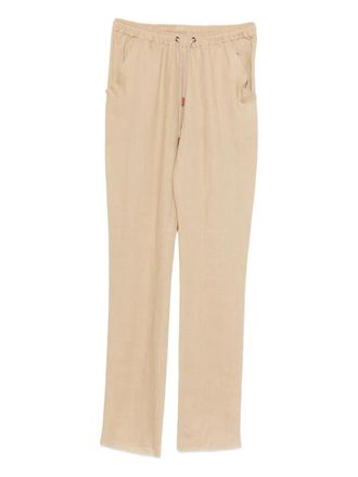 Kiton drawstring-waist trousers - Neutrals