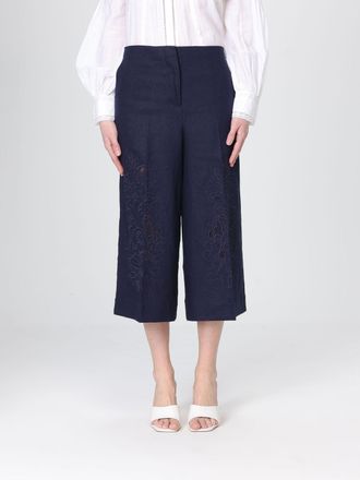 Twinset Linen Cropped Trousers