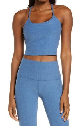 Beyond Yoga Space Dye Crop Tank in Washed Denim at Nordstrom Rack, Size Large