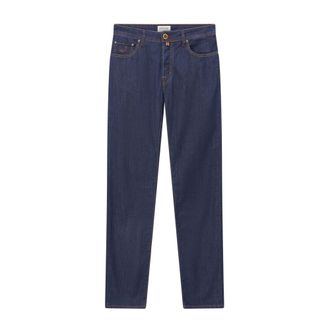 Jacob Cohen Straight Jeans, male, Blue, Size: W38 Slim-Fit Jeans