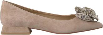 Alma En Pena Scherpe schoen bloem - Dames - Ballerinas - Beige - 37 EU - Schoenen