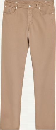 Brunello Cucinelli Men & apos;s Dyed Cotton Straight-Fit Five-Pocket Pants
