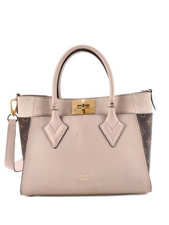 Louis Vuitton On My Side Tote Leather with Monogram Canvas PM shoulder bag - Neutrals