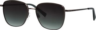 Marc O'Polo Sonnenbrille MARC OPOLO Modell 505124, Damen, dunkles gun, leicht gl&auml;nzend, metallic, Sonnenbrillen Sonnenbrille, Form Butterfly, Logoschriftzug auf B