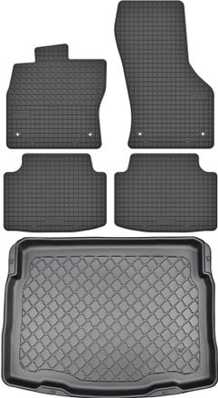 OEM Volkswagen Tiguan Ii Suv Desde Mayo De 2016. Juego De Alfombrillas De Goma Para Coche + Alfombrilla Para Maletero