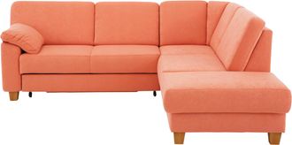 HOME AFFAIRE Ecksofa »Belfort L-Form« mit Federkern, wahlweise mit Bettfunktion und Stauraum