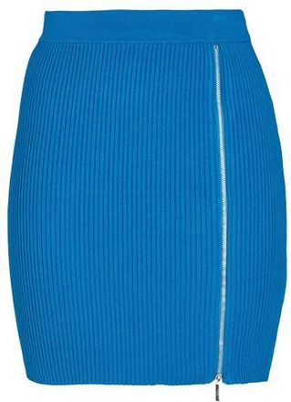 8 by YOOX VISCOSE BLEND MINI SKIRT WITH ZIP DETAIL