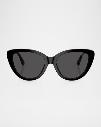 Burberry BE4457F Cat Eye Acetate Sunglasses