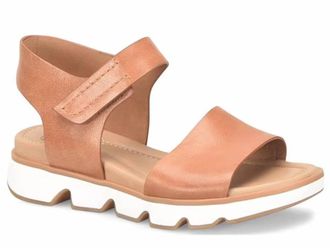 S&ouml;fft Womens Morgan Wedge Sandal In Luggage